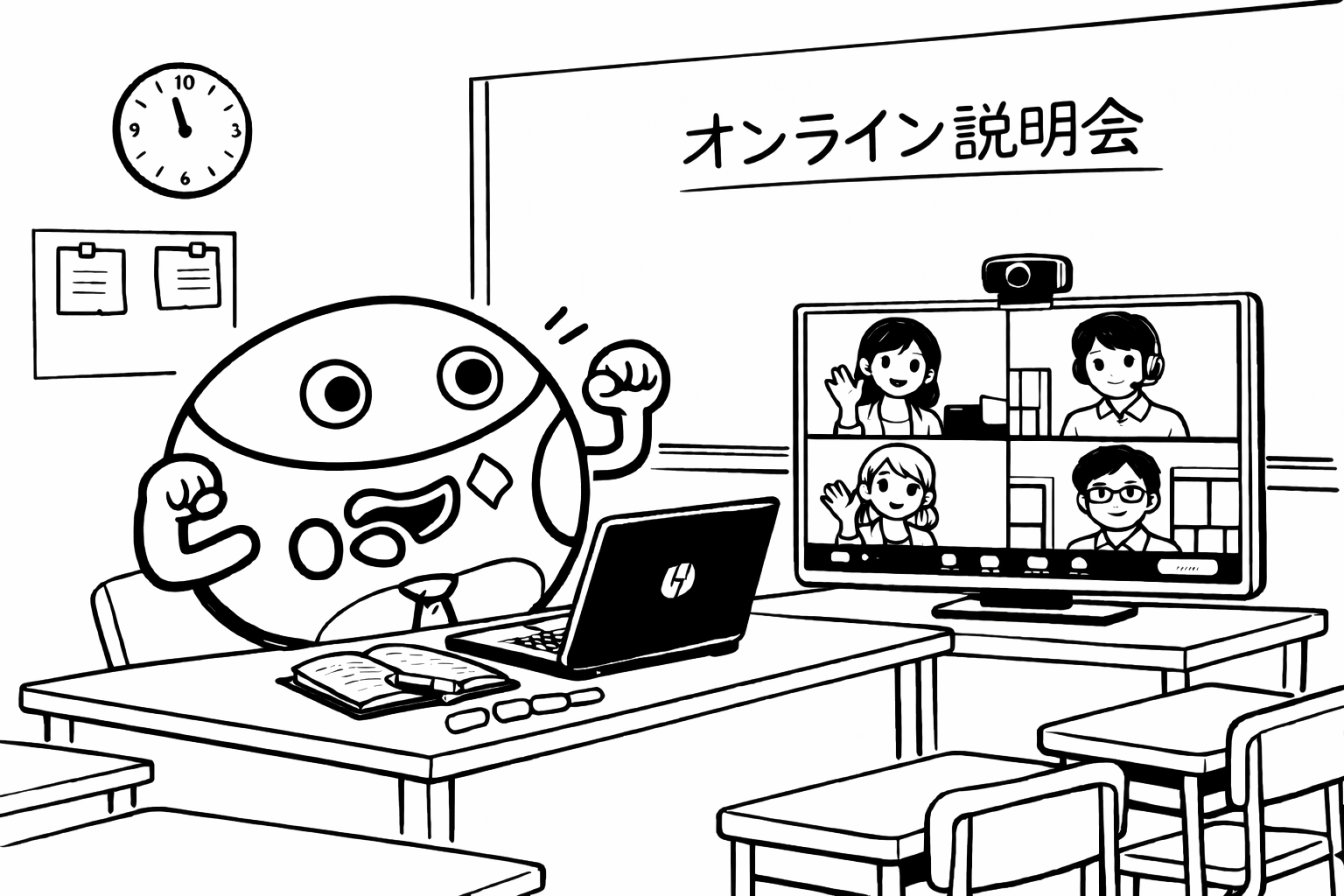 オンライン説明会 アースちゃん