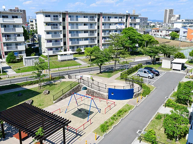 学校近くにある学生寮の外観