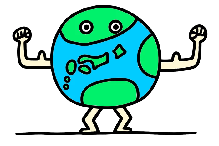 アース外語学院マスコット アースちゃん