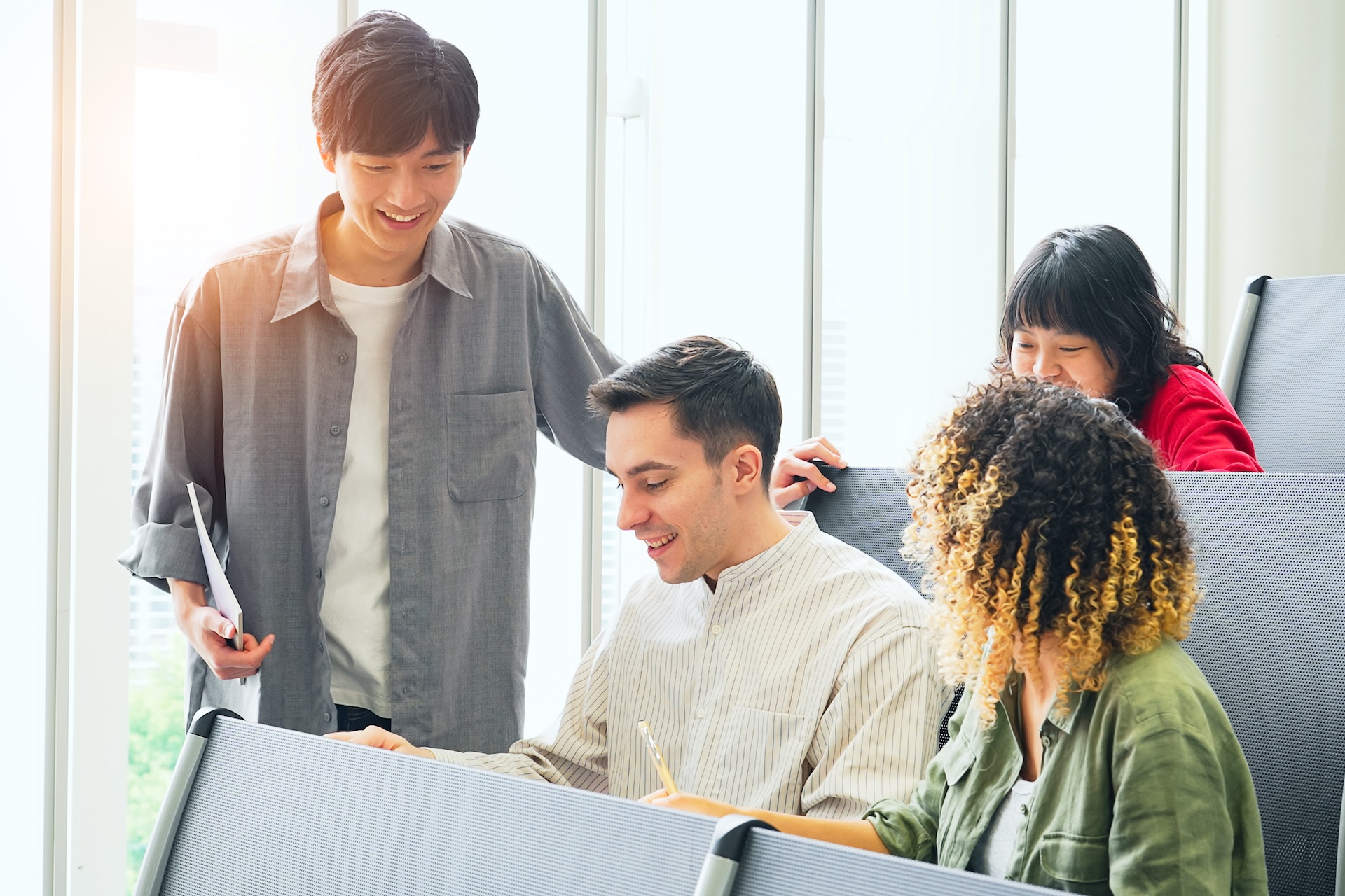 多国籍の学生が学ぶ国際的な環境